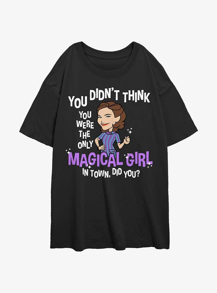 Marvel WandaVision The Only Magical Girl Womens Oversized T-Shirt