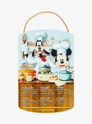 Disney Mickey & Goofy Chefs Kitchen Conversions Wall Sign - BoxLunch Exclusive