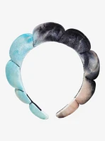 Blue & Black Croissant Spa Headband