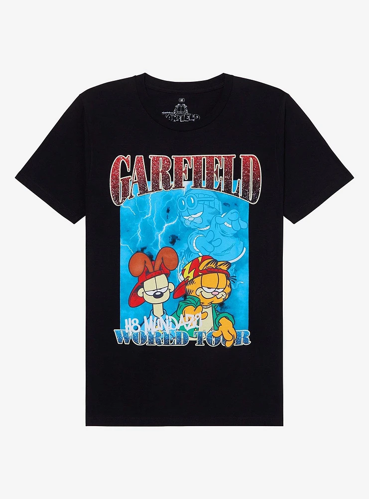 Garfield H8 Mundaze World Tour Boyfriend Fit Girls T-Shirt