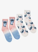 Disney Lilo & Stitch Pastel Stitch Allover Print Crew Sock Set