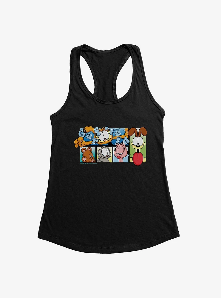 GARFIELD Characters Boxes  Womens Tank Top