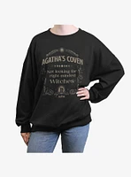 Marvel Agatha Coven Girls Oversized Sweatshirt