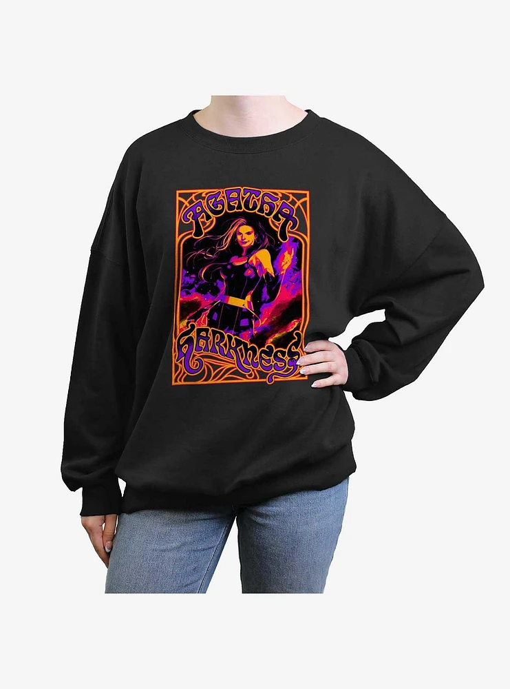 Marvel Agatha Modernisme Girls Oversized Sweatshirt