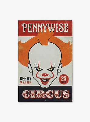 IT Pennywise Circus Metal Sign