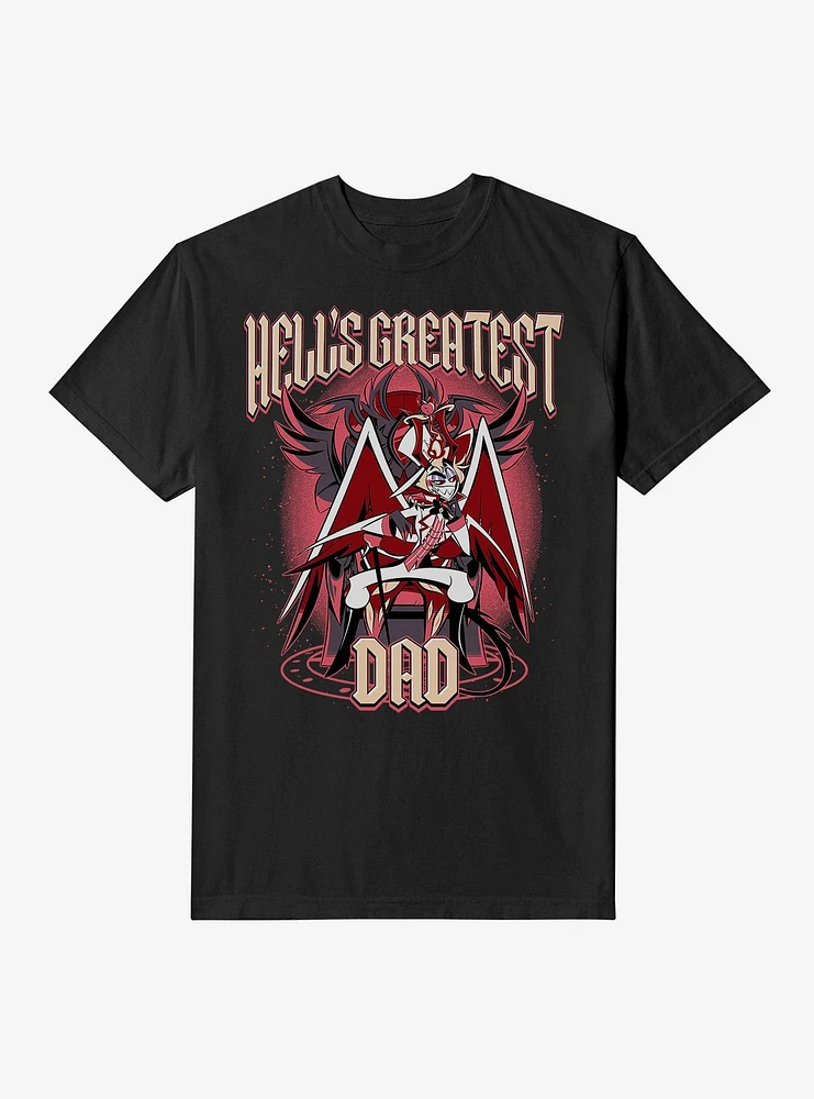 Hazbin Hotel Hell's Greatest Dad Lucifer Garment Dye T-Shirt