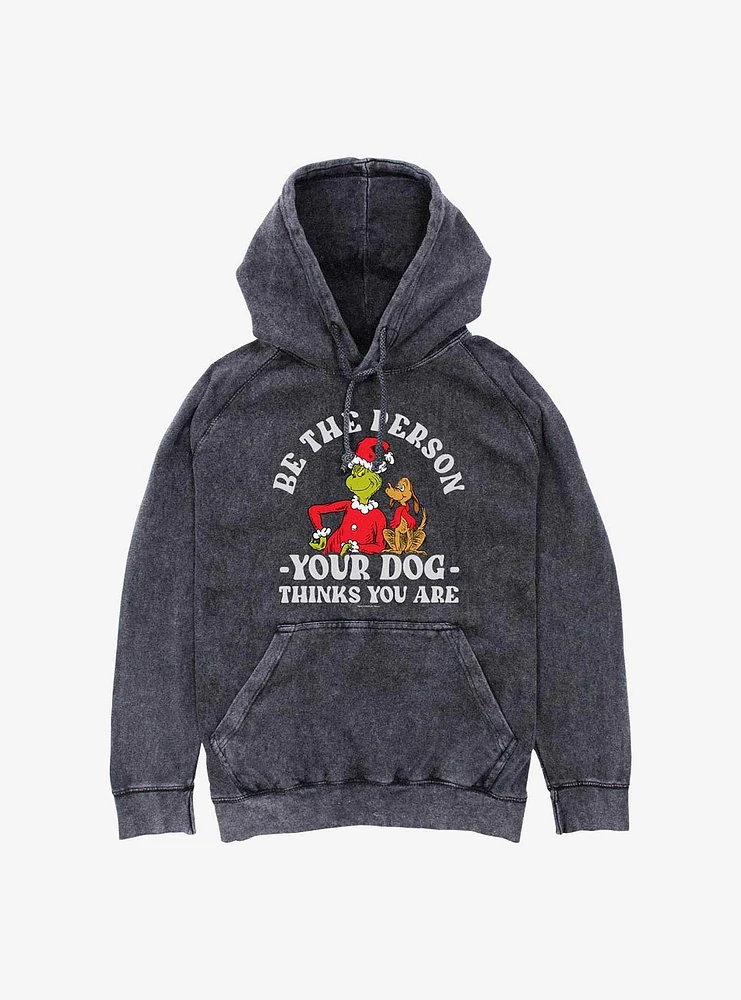 Dr. Seuss Dog Person Grinch Mineral Wash Hoodie