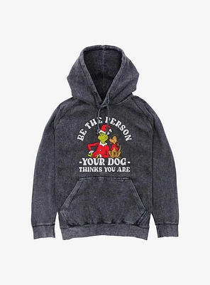 Dr. Seuss Dog Person Grinch Mineral Wash Hoodie