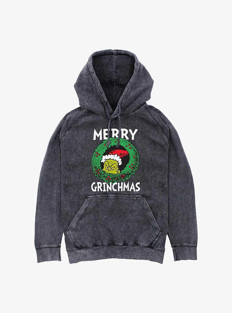 Dr. Seuss Merry Grinchmas Mineral Wash Hoodie