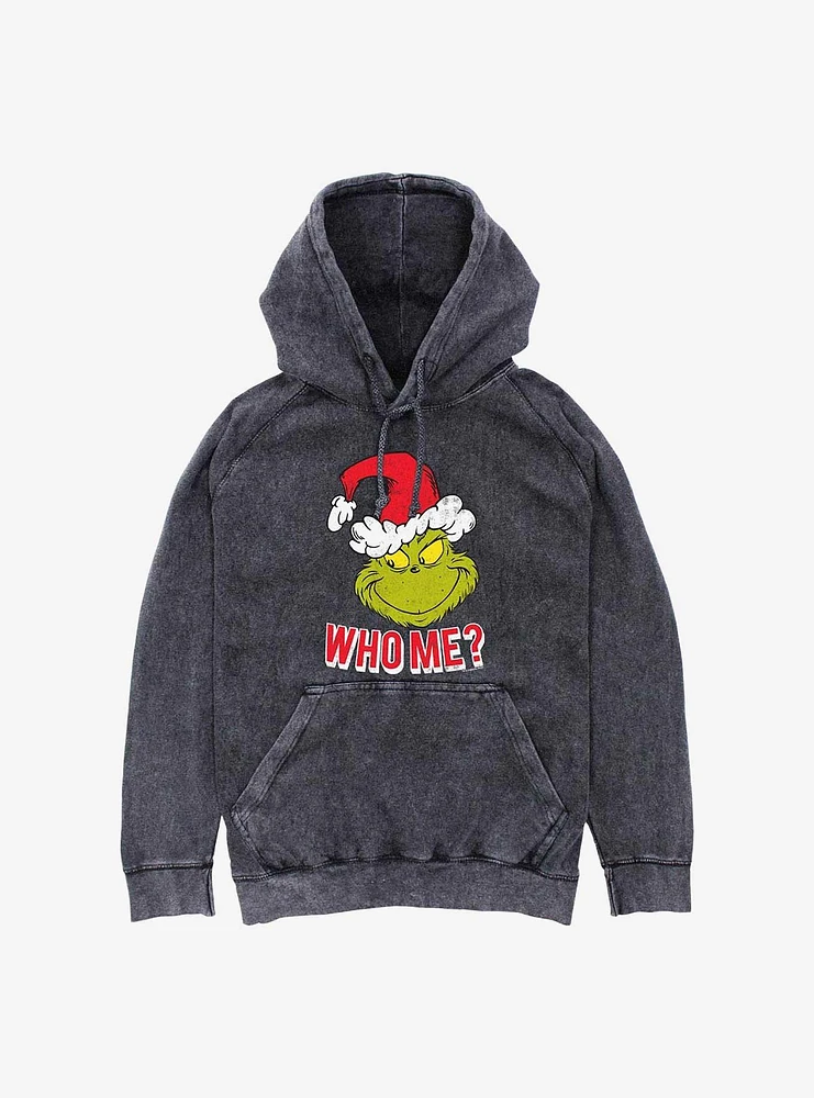 Dr. Seuss Naughty Grinch Mineral Wash Hoodie