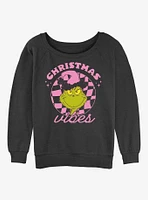 Dr. Seuss Christmas Vibes Girls Slouchy Sweatshirt