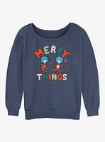 Dr. Seuss Merry Things Girls Slouchy Sweatshirt