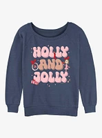 Dr. Seuss Holly And Jolly Girls Slouchy Sweatshirt