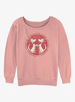 Dr. Seuss Christmas Means More Max Girls Slouchy Sweatshirt