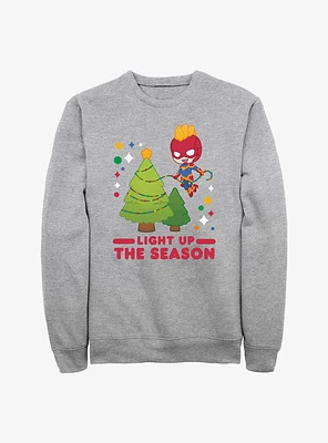 Marvel Captain Light Up The Season Sweatshirt