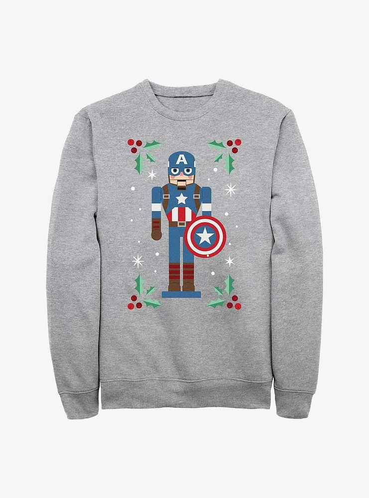 Marvel Captain America Mistletoe Framed Sweatshirt