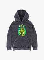 Dr. Seuss Brushy Grinch Mineral Wash Hoodie