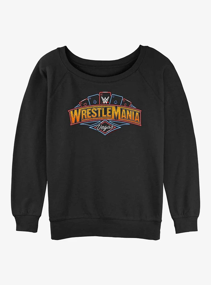 WWE Wrestlemania 41 Vegas Girls Slouchy Sweatshirt