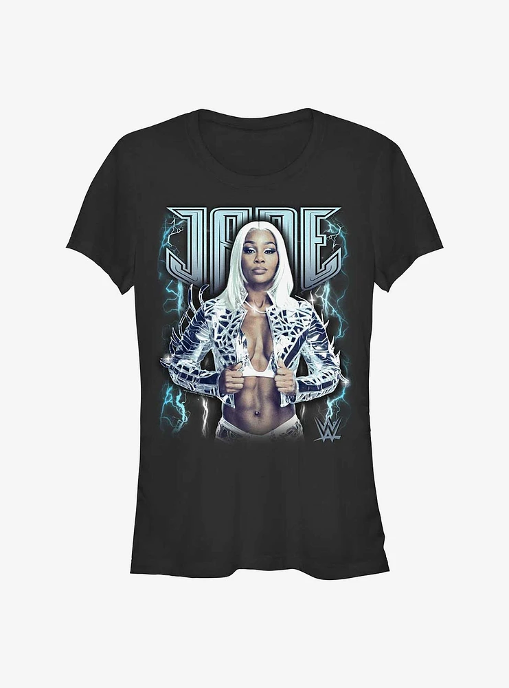 WWE Jade Cargill Storm Portrait Girls T-Shirt