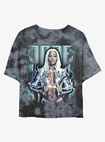 WWE Jade Cargill Storm Portrait Tie Dye Crop Girls T-Shirt