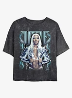 WWE Jade Cargill Storm Portrait Mineral Wash Girls Crop T-Shirt