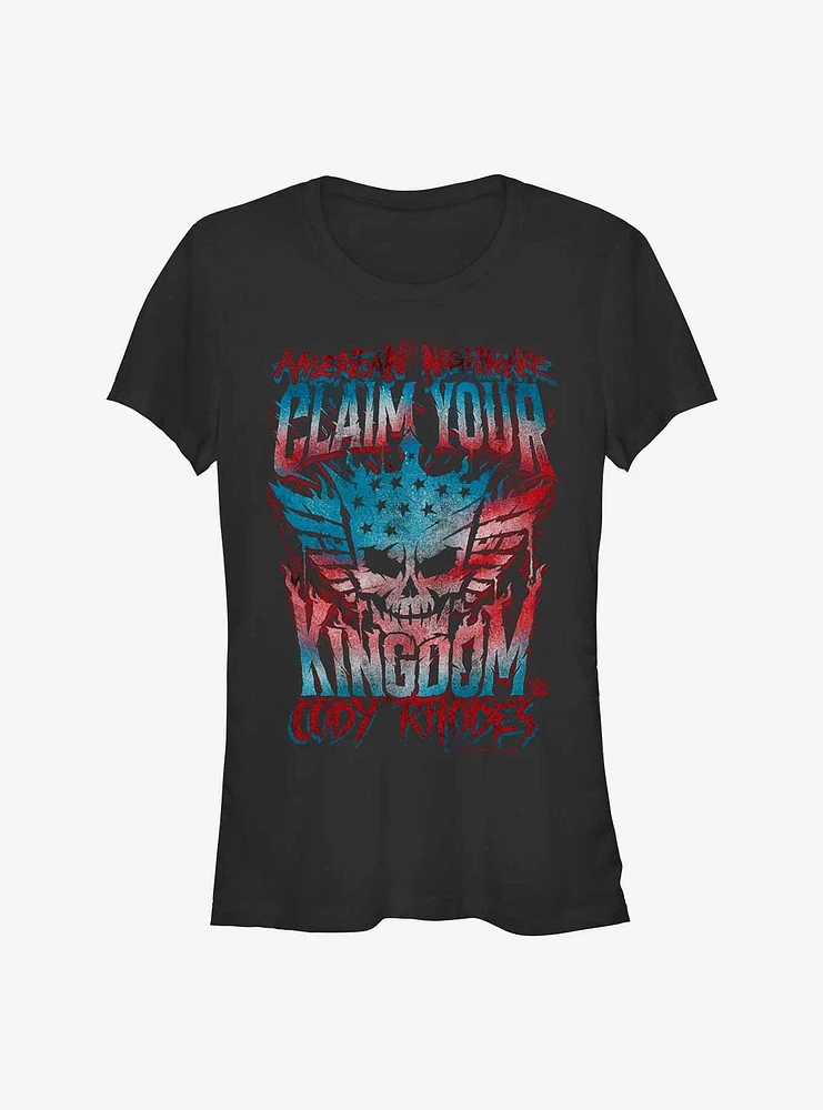 WWE Cody Rhodes Claim Your Kingdom Girls T-Shirt