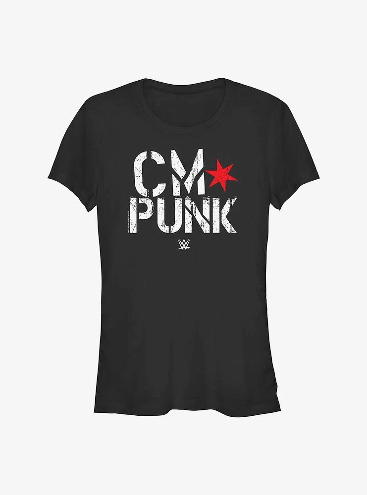 WWE CM Punk Logo Girls T-Shirt