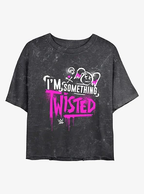 WWE Alexa Bliss Something Twisted Mineral Wash Girls Crop T-Shirt