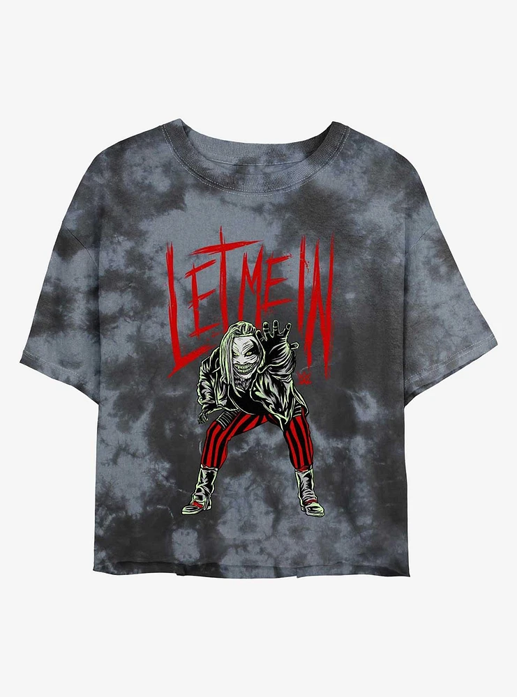 WWE Let Me Bray Wyatt The Fiend Tie Dye Crop Girls T-Shirt