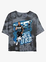 WWE Jey Uso Yeet Portrait Tie Dye Crop Girls T-Shirt