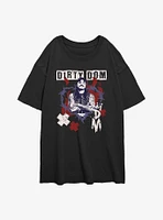 WWE Dirty Dominik Mysterio Portrait Girls Oversized T-Shirt