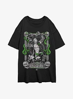 WWE RKO Legend Killer Tarot Card Girls Oversized T-Shirt