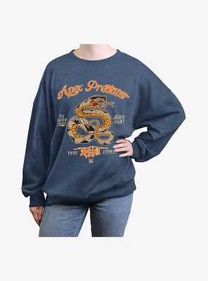 WWE Apex Predator Randy Orton Girls Oversized Sweatshirt