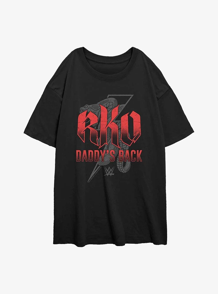 WWE Randy Orton RKO Daddys Back Girls Oversized T-Shirt