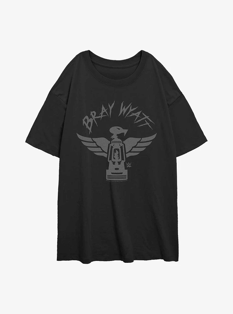 WWE Bray Wyatt Buzzard Logo Girls Oversized T-Shirt