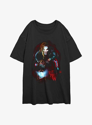 WWE Bray Wyatt The Fiend Let Me Lantern Girls Oversized T-Shirt