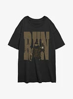 WWE Bray Wyatt Run Girls Oversized T-Shirt