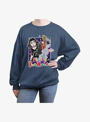 WWE Firefly Fun House Girls Oversized Sweatshirt