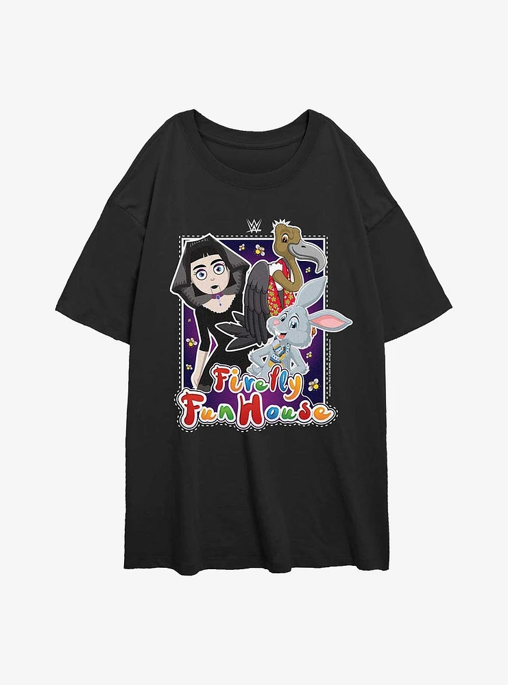 WWE Firefly Fun House Girls Oversized T-Shirt