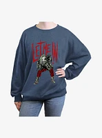 WWE Let Me Bray Wyatt The Fiend Girls Oversized Sweatshirt