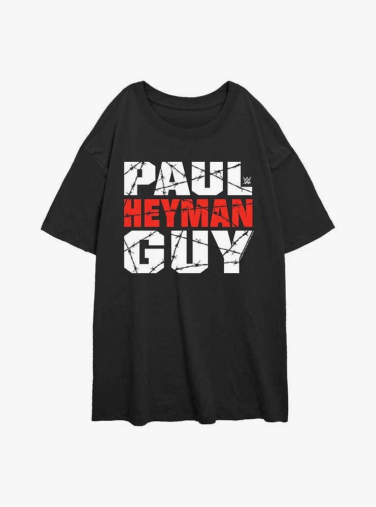 WWE Paul Heyman Guy Girls Oversized T-Shirt