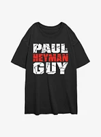 WWE Paul Heyman Guy Girls Oversized T-Shirt