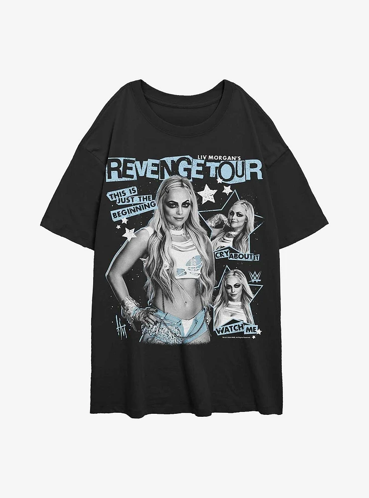 WWE Liv Morgan Revenge Tour Era Girls Oversized T-Shirt