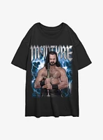 WWE Drew McIntyre Thunder Claymore Girls Oversized T-Shirt