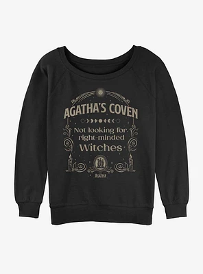 Marvel Agatha Coven Girls Slouchy Sweatshirt