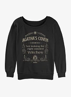 Marvel Agatha Coven Girls Slouchy Sweatshirt