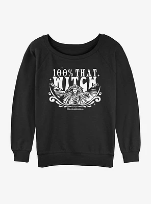 Marvel Agatha 100 % That Witch Girls Slouchy Sweatshirt