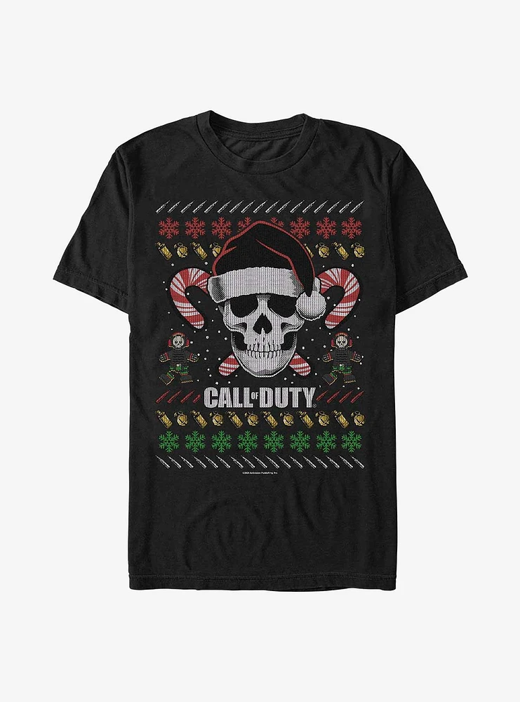 Call of Duty Ugly Christmas Skull T-Shirt