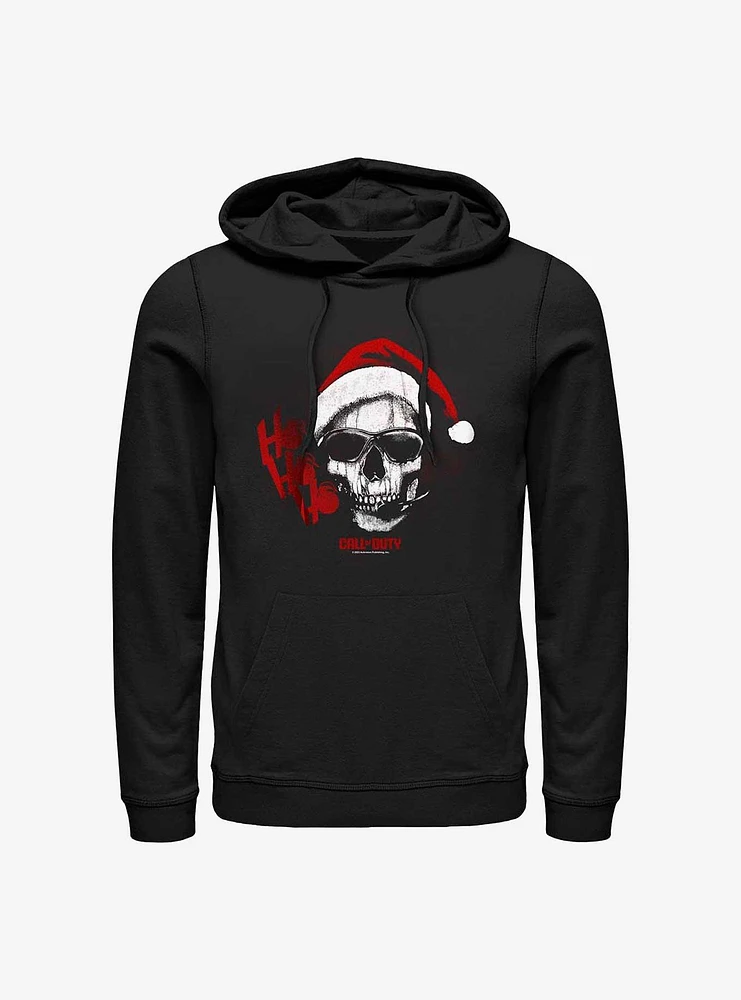 Call of Duty Skull Santa Hat Hoodie