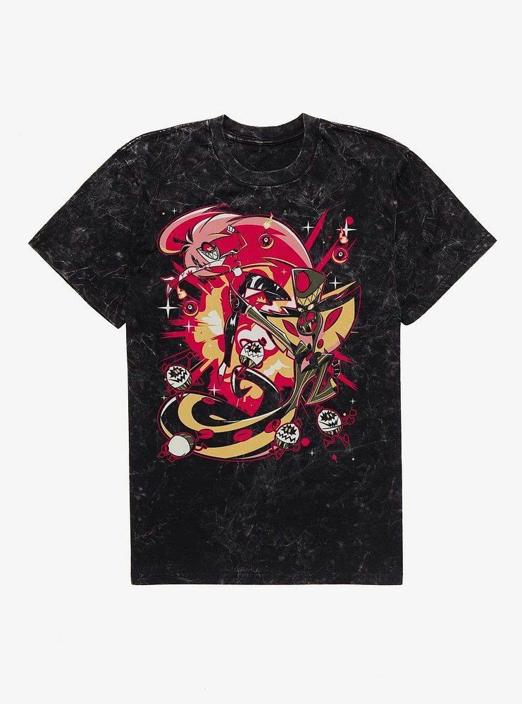 Hazbin Hotel Cherri Snake Mineral Wash T-Shirt